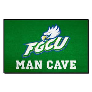 Florida Gulf Coast Eagles Green Man Cave 1.5 ft. x 2.5 ft. Starter Mat Accent Rug