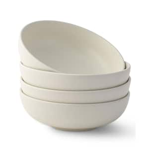 4pc Stoneware Pasta Bowl set, 30oz-Linen