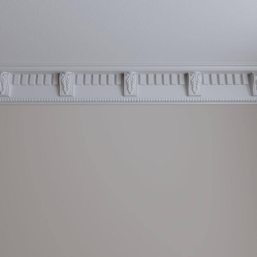 Classic White Polyurethane Dentil Crown Moulding