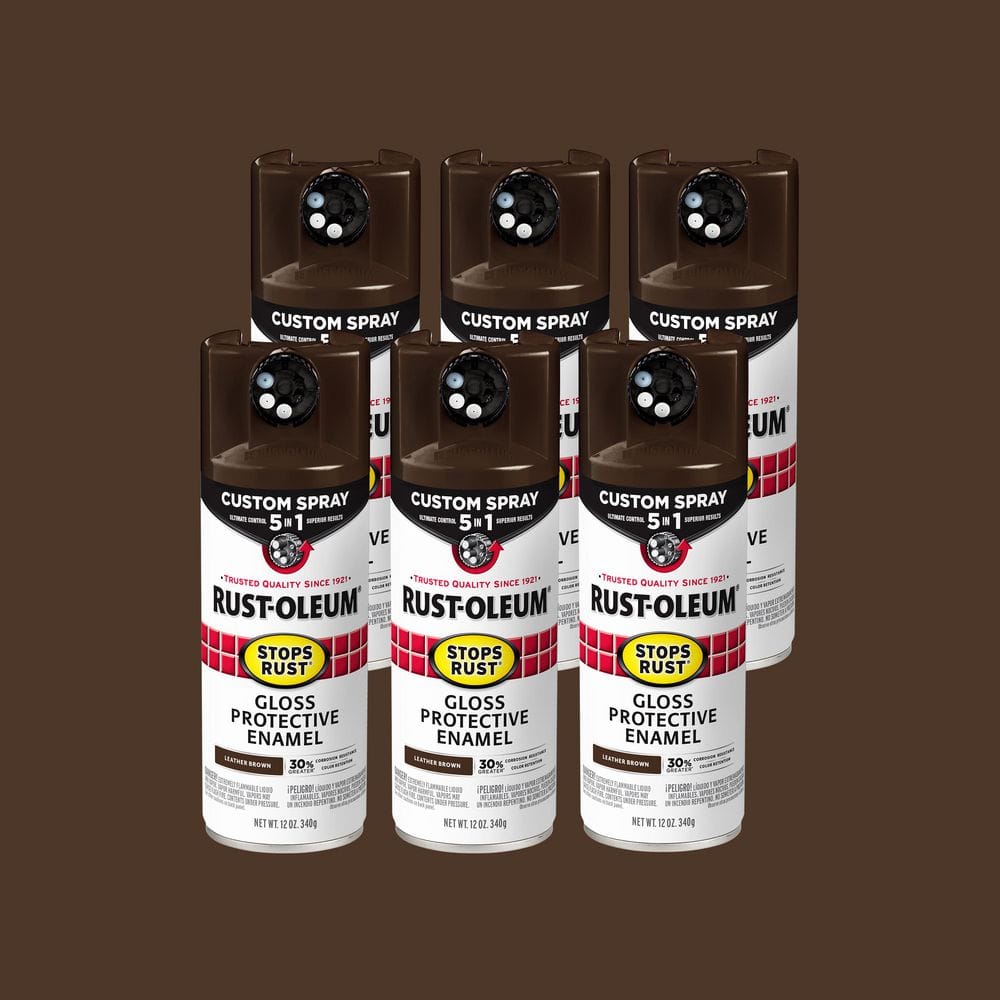 12 oz. Custom Spray 5-in-1 Gloss Leather Brown Spray Paint (Case of 6) price history on PriceWatchPro