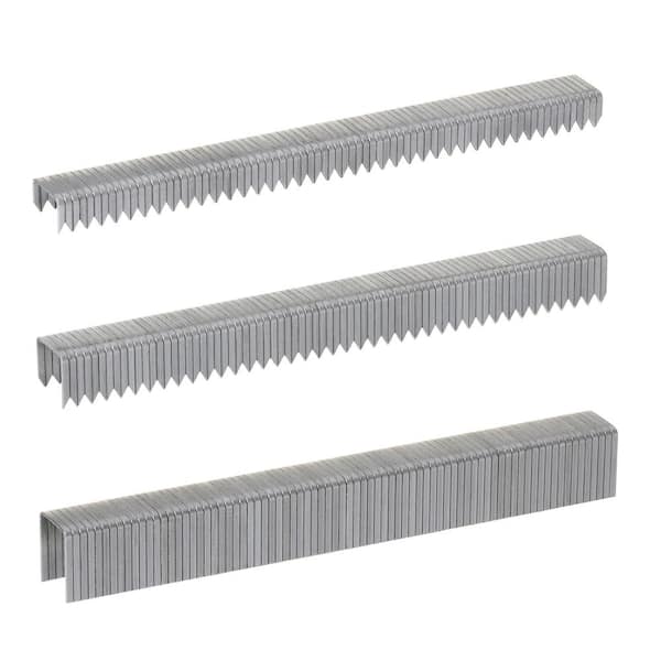Arrow T50 1/4 in x 3/8 in x 1/2 in 50MP Galvanized, Med. Crown, Mixed Point, Heavy-Duty Steel Staple Multi-Pack (1,875-Pack)