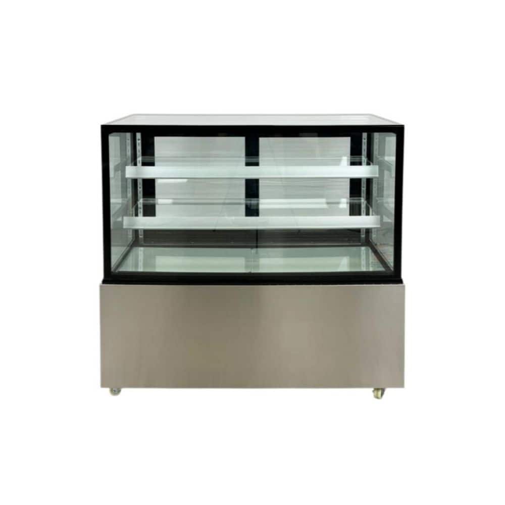 48  in. 14.5 cu. ft. NSF Auto Frost Commercial Glass Bakery Display Refrigerator Case in Stainless Steel