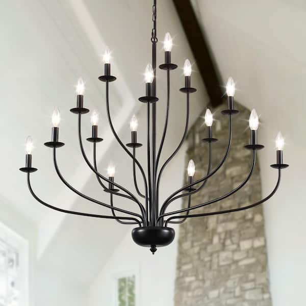 Millennium Lighting Florence 18-Light 42 in. Matte Black