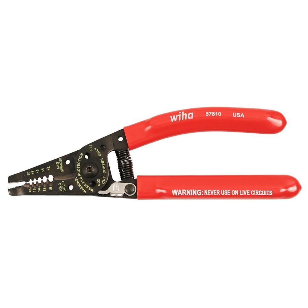 Wiha Classic Grip Wire Stripping Pliers with Cutters 57810 - The Home Depot