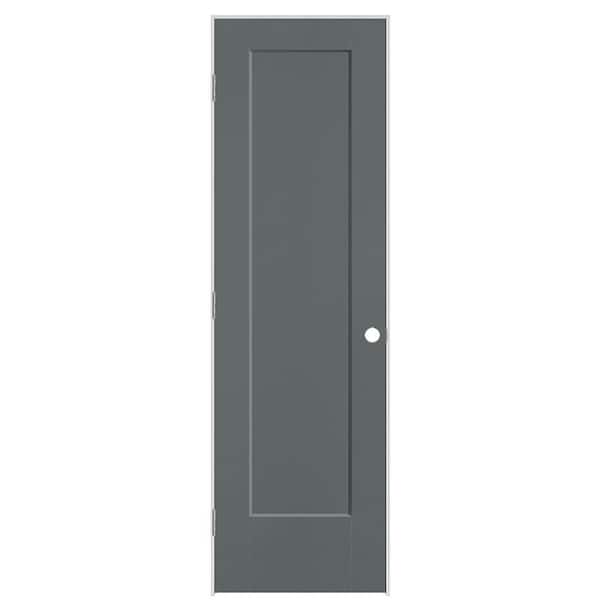 Masonite 24 in. x 80 in. 1-Panel Lincoln Park Right-Hand Hollow Core Cordite Molded Composite Single Prehung Interior Door
