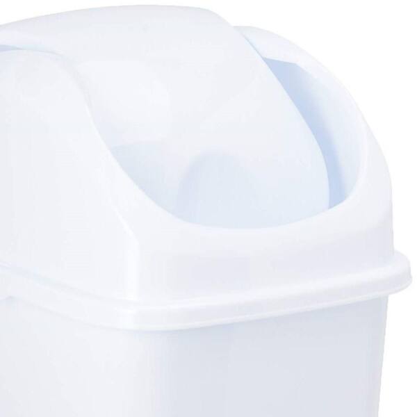 Coastwide Indoor Trash Can W/out Lid Gray Soft Plastic 7 Gal Cw56431 :  Target