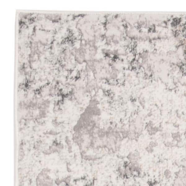 Safavieh Vogue Collection VGE144A Modern Abstract Runner Beige Charcoal 2' x 8' 