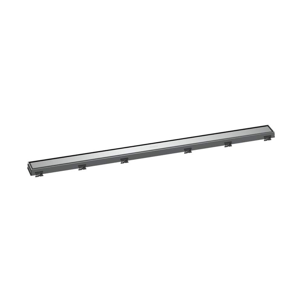 Hansgrohe Chrome Stainless Steel Linear Shower Drain with Adjustable Frame