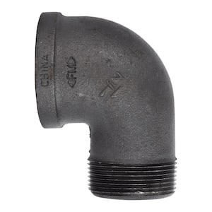 P6517 1/2" BLACK MALLEABLE IRON PIPE THREADED 45° STREET ELBOW FITTINGS 10 