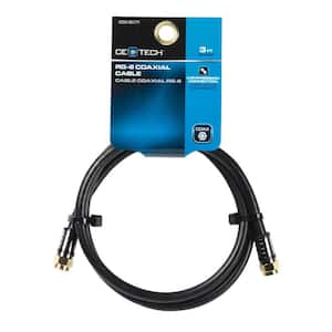 3 ft. 18-Gauge RG-6 Coaxial Cable, Black