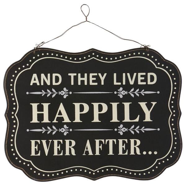 3R Studios 11.75 in. H x 15.75 in. W "Happily Ever After" Wall Art
