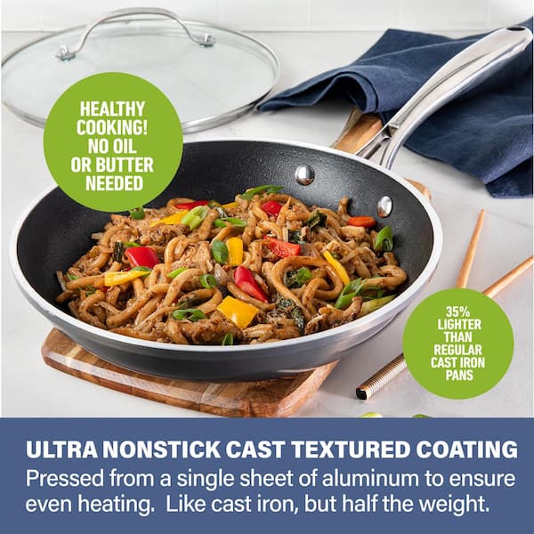 The Whatever Pan Cast Aluminum Griddle Pan for Stove Top - Lighter