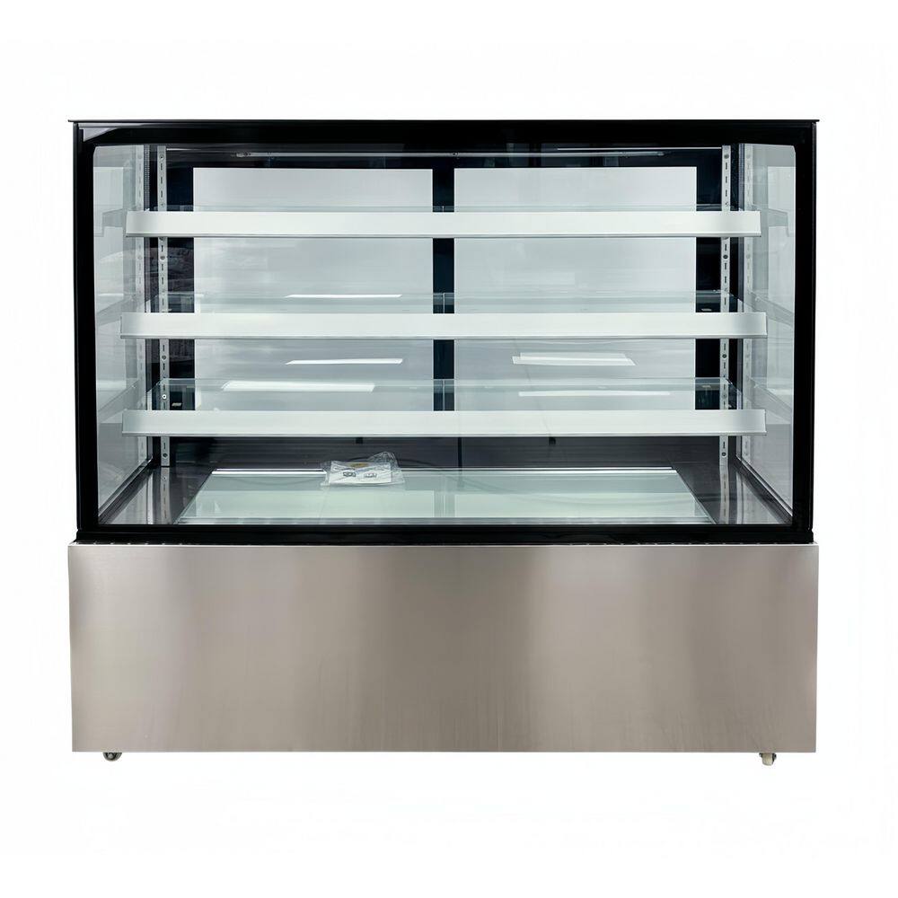 60  in. 23.6 cu. ft. Commercial Bakery Display Case Sliding 2-Door Glass Front Refrigerator in Stainless Steel price history on PriceWatchPro