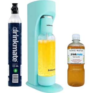 DrinkMate Matt Black Sparkling Water and Soda Maker Machine