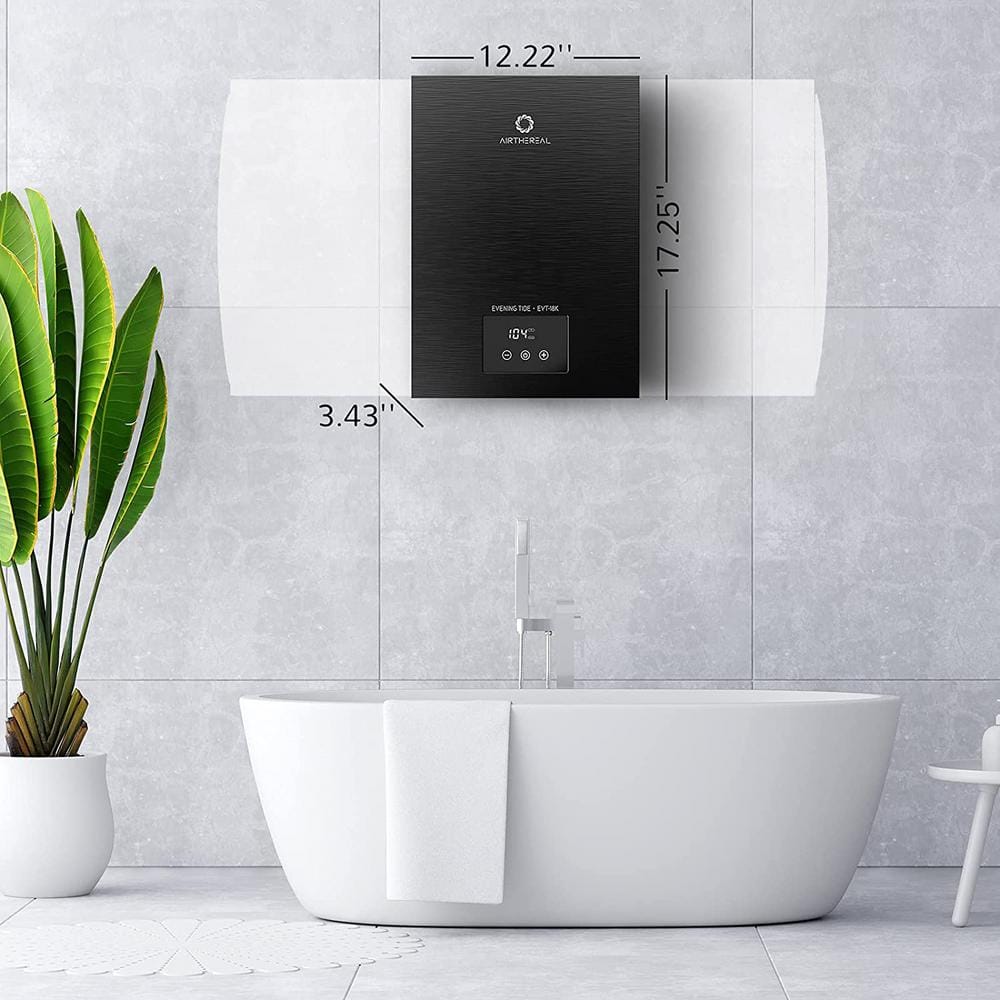 Airthereal 18kW Black Electric Tankless Water Heater