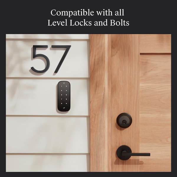 Keypad-Weatherproof, LED-Backlit Accessory for Keyless Entry with Lock or Bolt-Black