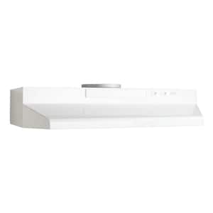 F40000 24 in. 230 Max Blower CFM Convertible Under-Cabinet Range Hood with Light in White