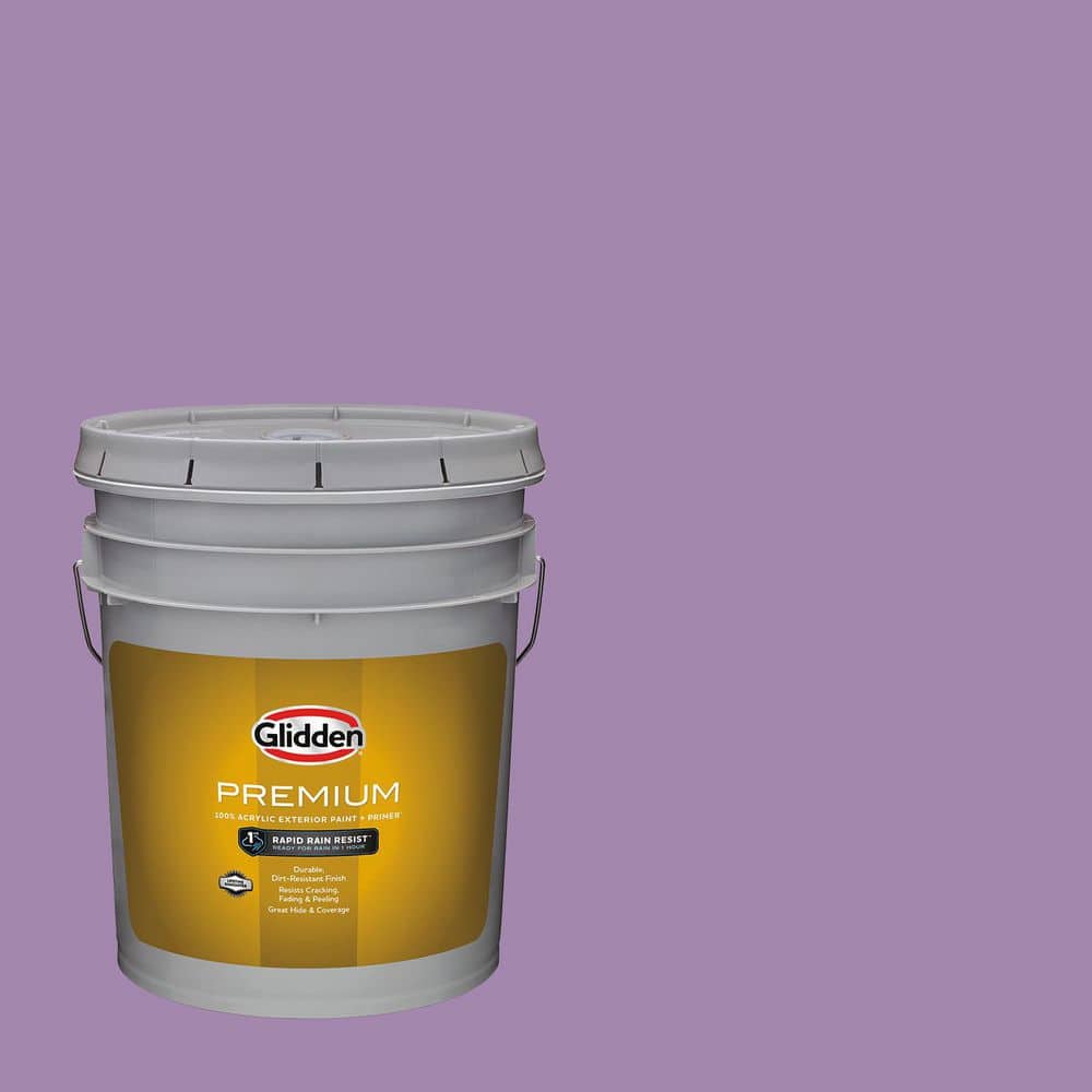 Glidden Premium 5 gal. PPG1176-5 Violet Eclipse Satin Exterior
