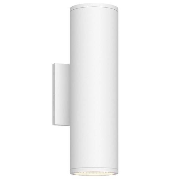 Nordic 12-in (3-in Dia. ) White LED Exterior Wall