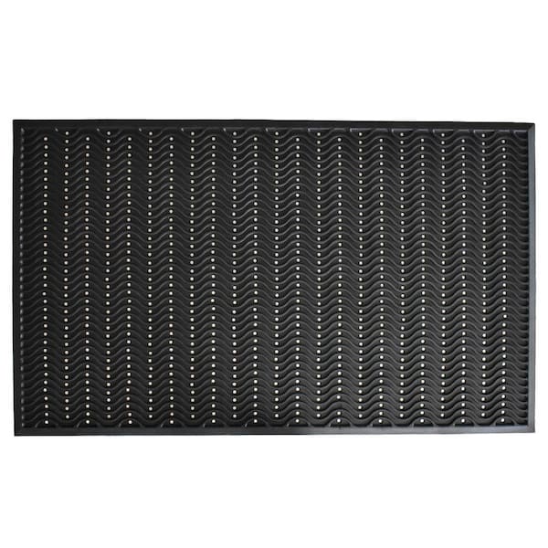 True Step Wave Rubber 36 in. x 60 in. Door Mat