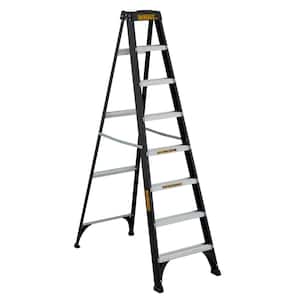 8 ft. Fiberglass Step Ladder 12.2 ft. Reach Height Type 1 - 250 lbs. Expanded Work Step and Impact Absorption System