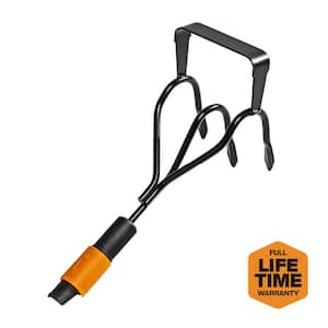 7 in. QuikFit Cultivator Garden Hoe Interchangeable Head Attachment