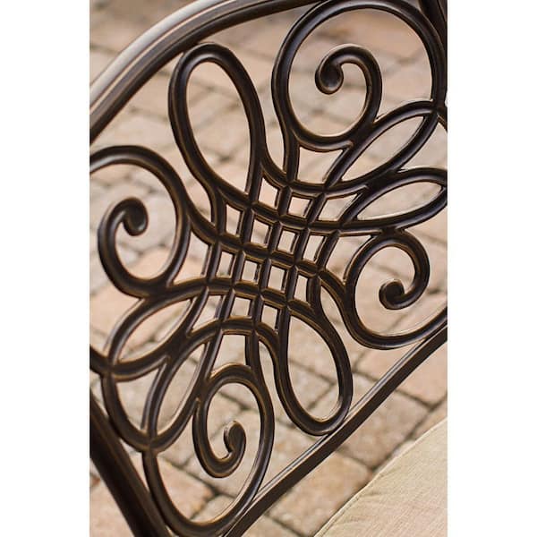 Hanover Traditions 7-Piece Aluminum Outdoor Dining Set with