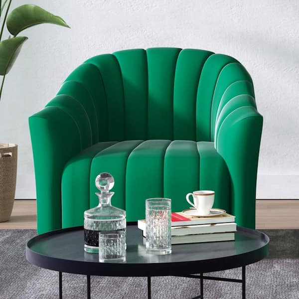 Seafuloy Green Velvet Accent Chair