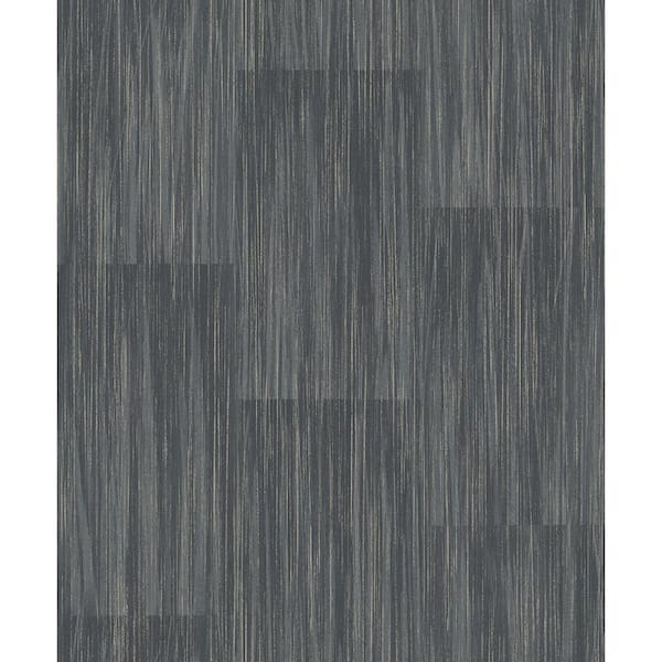 Advantage Soren Dark Grey Striated Plank Wallpaper Sample