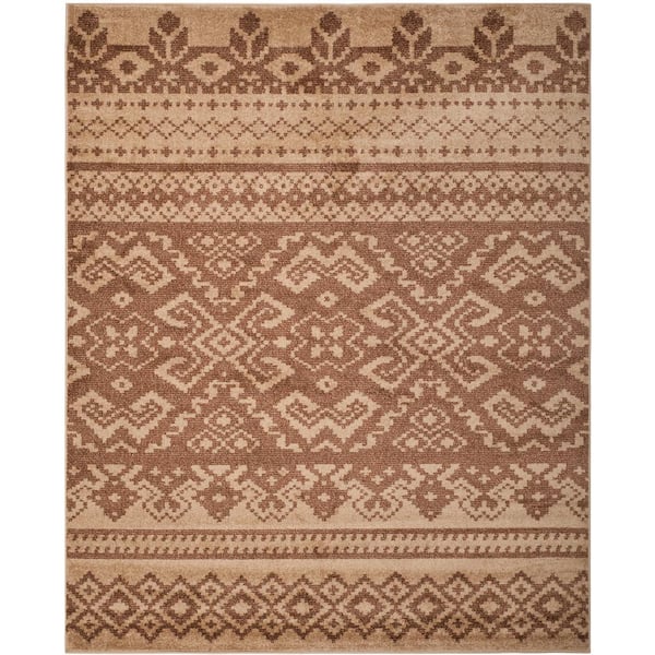 SAFAVIEH Adirondack Camel/Chocolate 10 ft. x 14 ft. Geometric Area Rug