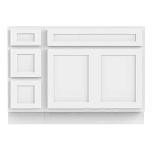 45 in. W x 21 in. D x 32.5 in. H Bath Vanity Cabinet without Top in White