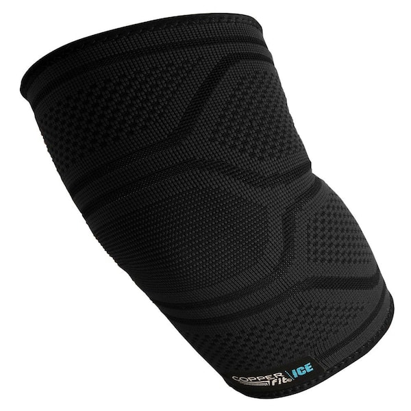 Ice Compression Elbow Sleeves: Menthol-Infused - Copper Fit