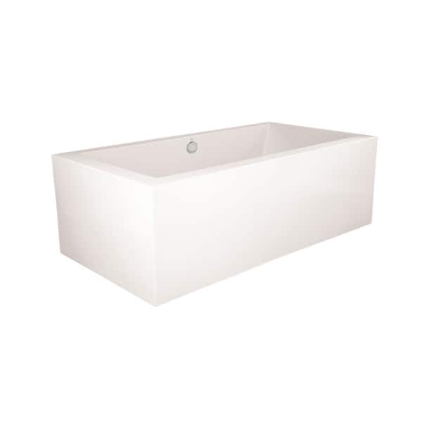 Hydro Systems Chagall 5.5 ft. Acrylic Flatbottom Non-Whirlpool Freestanding Bathtub in White
