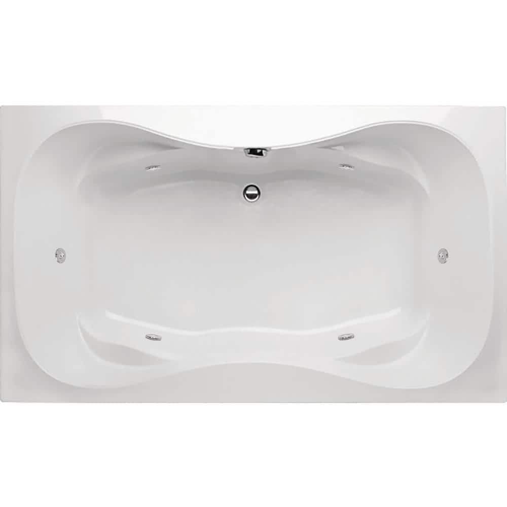 Studio Hourglass 60 in. Acrylic Rectangular Drop-in Air Bath Bathtub in White price history on PriceWatchPro
