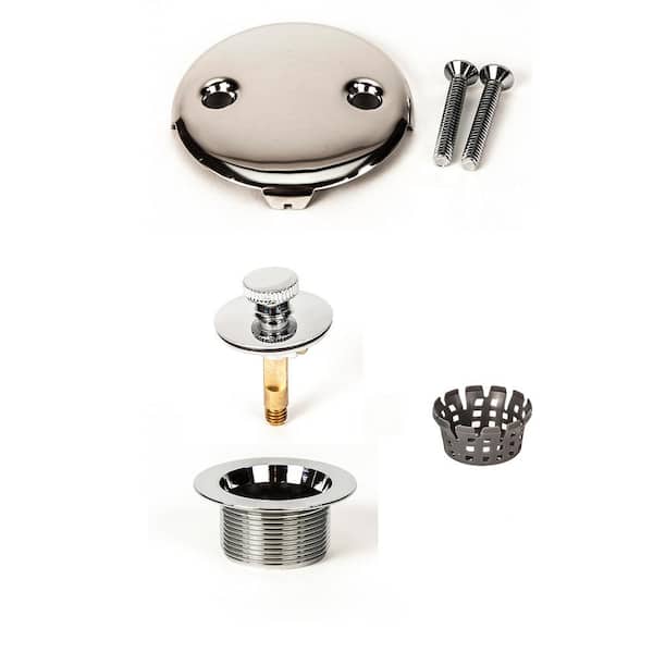 PF WaterWorks Lift Turn Tub Drain Trim Kit, Chrome