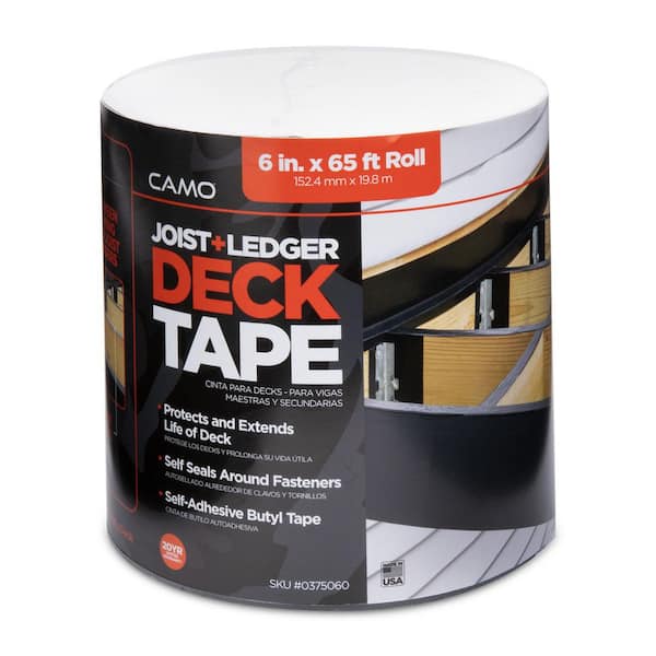CAMO 6 in. x 65 ft. Joist Plus Ledger Deck Tape 0375060 The Home Depot