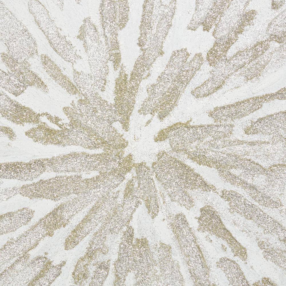 Large White and Silver Abstract Canvas Framed Wall Art