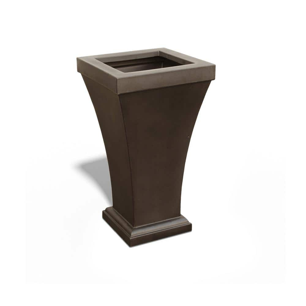 Mayne Bordeaux 28 in. Tall Self-Watering Espresso Polyethylene