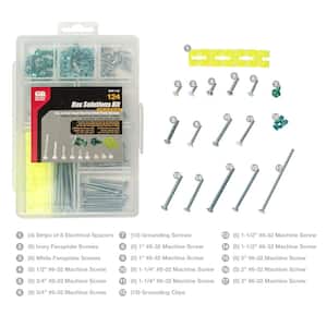 Switch and Outlet Box Installation Screw Kit (124-Piece)
