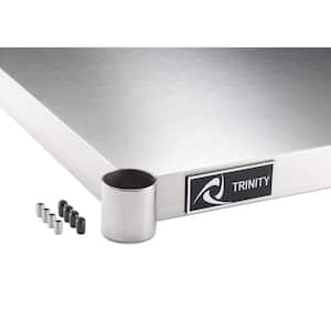 Stainless Steel 20 in. x 17 in. Individual NSF Kitchen Utility Table Shelf