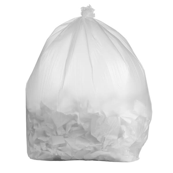 Commercial trash bags 33 gallon 24x32 .3 mil regualar strength