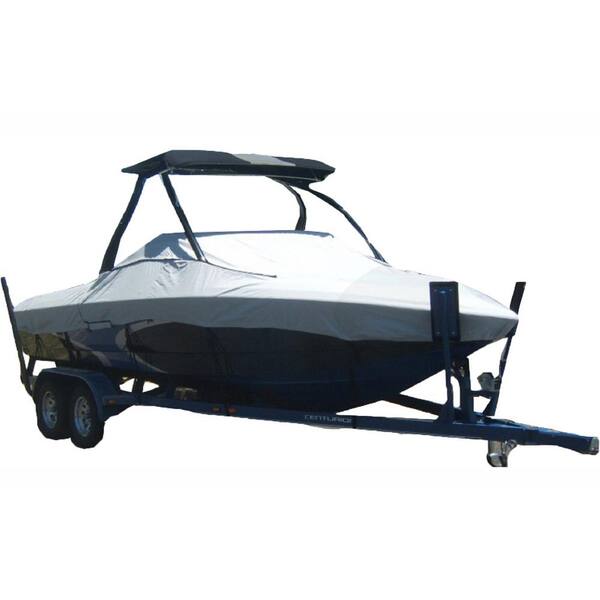 Carver Covers Centerline: 21 ft. 6 in. Styled-To-Fit Boat Cover for V-Hull Runabout with Standard Tower Outboard Drive