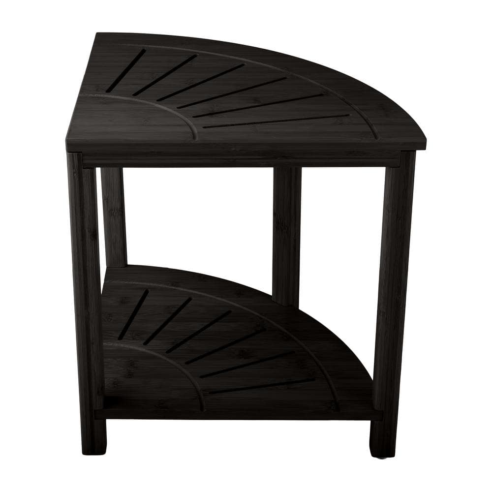 Shower Bench Black Bathroom Stool Lavish Home Freestanding Corner