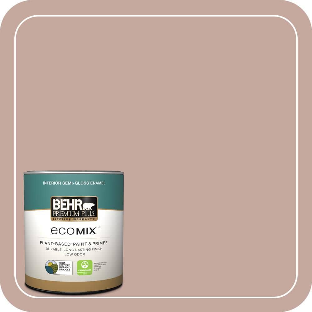 1 qt. Home Decorators #HDC-NT-06 Patchwork Pink Semi-Gloss Enamel EcoMix Plant-Based Interior Paint & Primer price history on PriceWatchPro