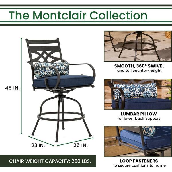 Hanover montclair 3 piece patio 2024 set