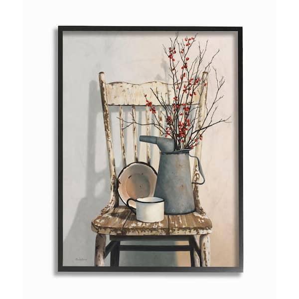Stupell Industries 11 in. x 14 in. "Vintage Rustic Things Neutral Painting" by Cecile Baird Framed Wall Art