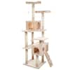 Petmaker 66.25 in. Beige Skyscraper Sleep and Play Cat Tree 80-QQ80038 ...