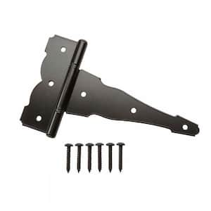 8 in. Black Stainless Steel Decorative Gate Tee Hinge