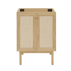 Classe 24 in. Freestanding Bathroom Vanity Cabinet without Top in Natural Oak