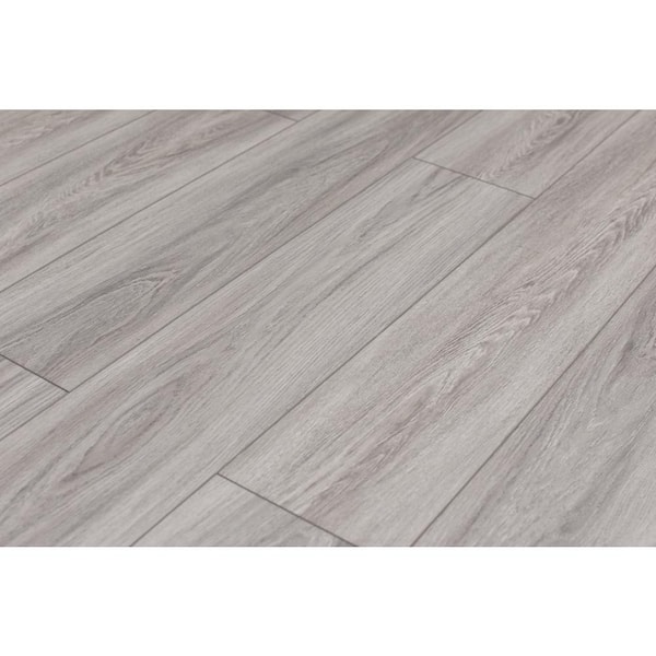 Domaine Gypsy Grey 1 in. T x 4.5 in. W x 94.5 in. L Vinyl Flush Stair Nose Molding